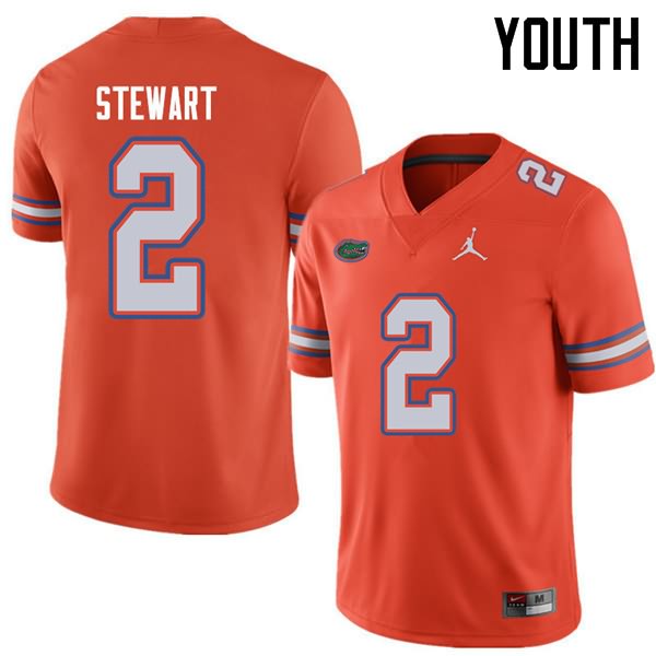 Youth NCAA Florida Gators Brad Stewart #2 Stitched Authentic Jordan Brand Orange College Football Jersey CRQ5065MP